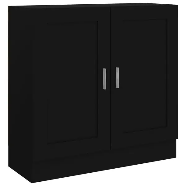vidaXL Bokhylla svart 82,5x30,5x80 cm konstruerat trä Sänkt pris