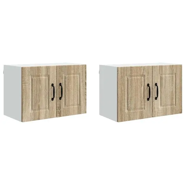 Bästa pris vidaXL Diskmaskin panel med hylla 2 pcs Sonoma-ek 60 x 31 x 40 cm