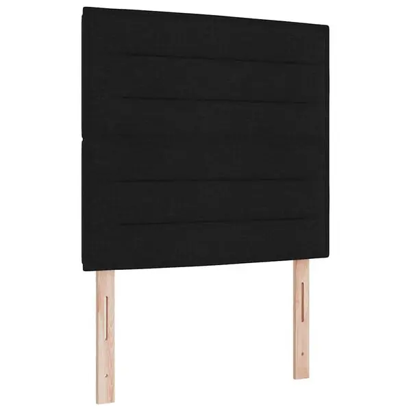 Bästa pris vidaXL Bäddfjäder med madrass med led Svart 120 x 190 cm tyg