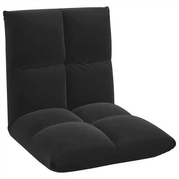 Rea vidaXL Golvstol Svart 50 x 61 x 57 cm Sammet