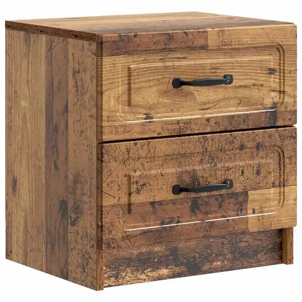 vidaXL Nattduksbord Gammalt trä 43 x 34,5 x 44,5 cm Konstruerat trä risnedsättning