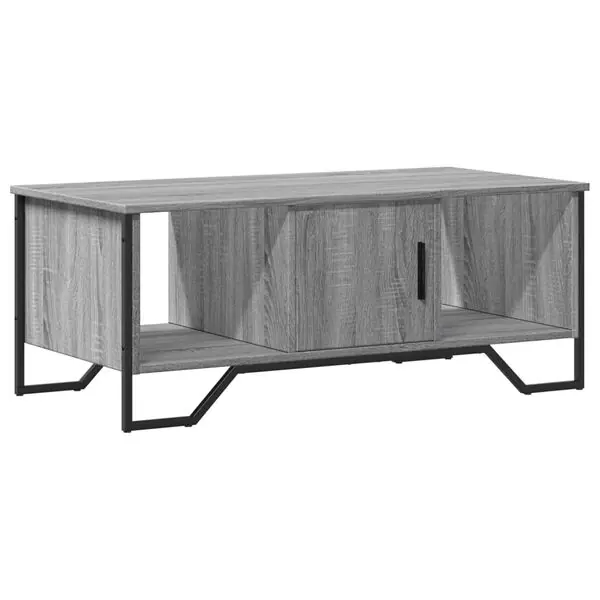 vidaXL Soffbord grå sonoma 100x51x40 cm konstruerat trä Extra rabatt