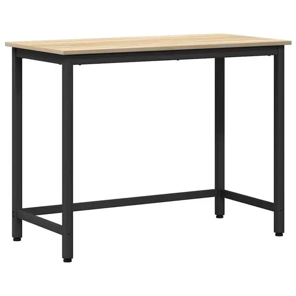 vidaXL bord Sonoma-ek 80 x 50 x 76,5 cm Konstruerat trä och stål Beställ idag