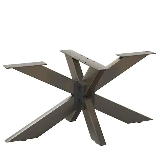 Extra rabatt vidaXL Soffbordsben spindelformad svart 98x58x(42-43) cm stål