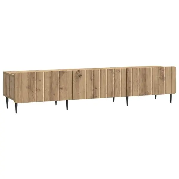 Expressleverans vidaXL TV-skåp med låda Artisan-ek 147 x 34,5 x 32 cm Konstruerat trä