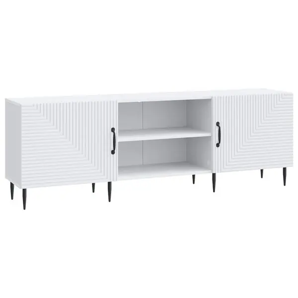 vidaXL TV-skåp Vit 150 x 31 x 50 cm Konstruerat trä Rabatter