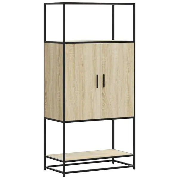 Utförsäljning vidaXL Högskåp sonoma-ek 68x35x139 cm konstruerat trä och metall