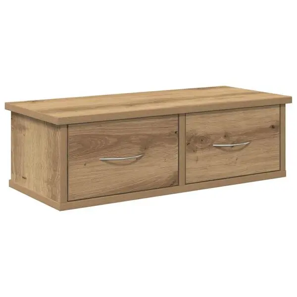 Erbjudande vidaXL Väggskåp hantverksmässig ek 60x26x18,5 cm konstruerat trä
