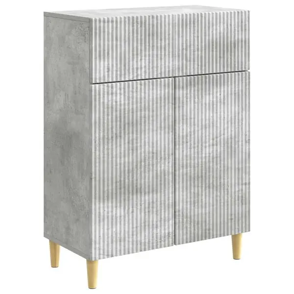 vidaXL Sideboard med låda Betonggrå 66 x 34,5 x 90 cm Konstruerat trä Nyhet