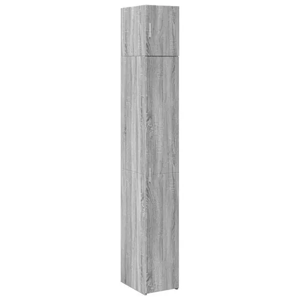 vidaXL Förvaringsskåp smalt grå sonoma 30x42,5x225 cm konstruerat trä Sista chansen