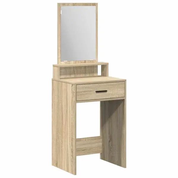 vidaXL Smyckebord med låda Sonoma-ek 50 x 41 x 140 cm Konstruerat trä Trygg betalning