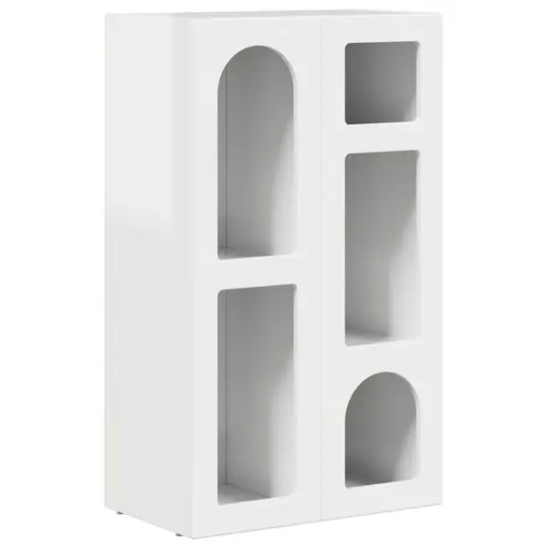 vidaXL Sideboard Högblanka vita 59 x 35 x 100,5 cm Konstruerat trä Endast denna vecka
