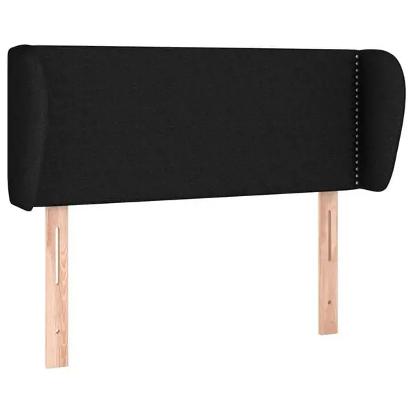 vidaXL Sänggavel med kanter svart 83x23x78/88 cm tyg Lågt pris