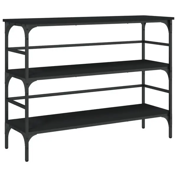 Billigare vidaXL Konsolbord svart 100x32x75 cm konstruerat trä