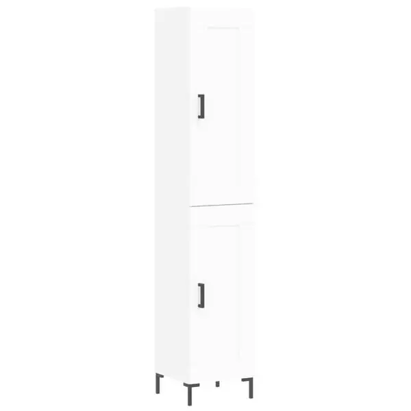 Fynd vidaXL Högskåp vit 34,5x34x180 cm konstruerat trä