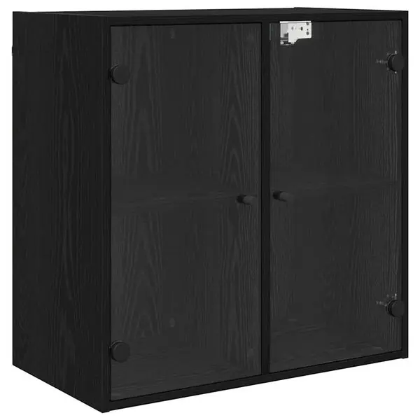 Beställ idag vidaXL Väggskåp Svart Ek 68 x 37 x 68,5 cm Konstruerat trä