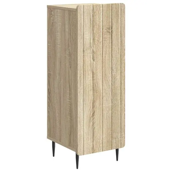 vidaXL Sideboard Sonoma-ek 34,5 x 33 x 92 cm Konstruerat trä Rea