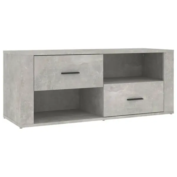 Snabb frakt vidaXL Tv-bänk betonggrå 100x35x40 cm konstruerat trä