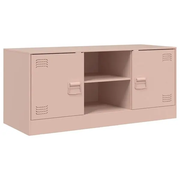 vidaXL TV-skåp rosa 99x39x44 cm stål Kampanjpris
