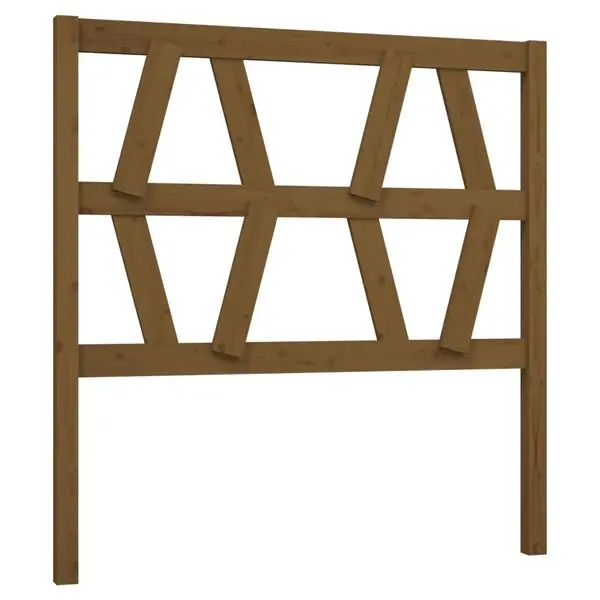 vidaXL Sänggavel honungsbrun 81x4x100 cm massiv furu Beställ nu