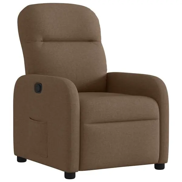 vidaXL Reclinerfåtölj brun tyg Beställ nu