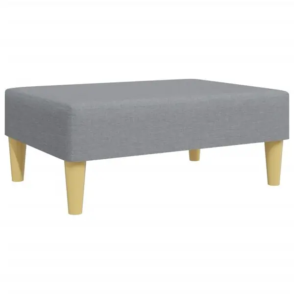 vidaXL Fotpall Ljusgrå 77x55x31 cm tyg Begränsat antal