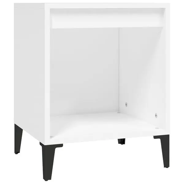 vidaXL Sängbord vit 40x35x50 cm Trygg betalning