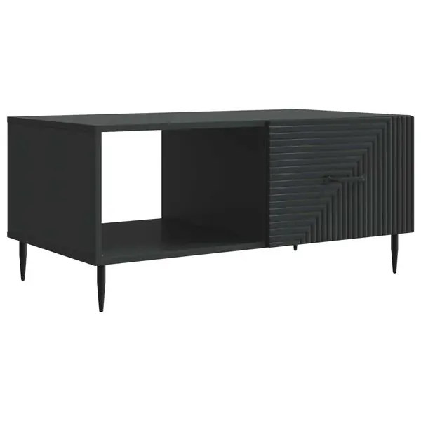 vidaXL Kaffeebord Svart 90 x 50 x 40 cm Konstruerat trä Sänkt pris