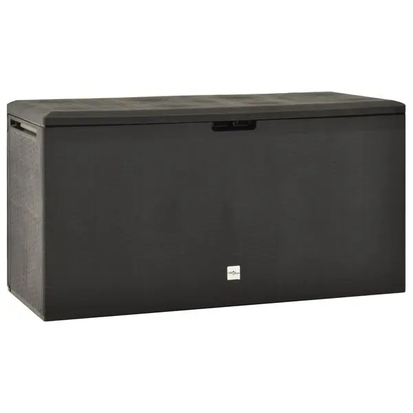 vidaXL Dynbox antracit 114x47x60 cm Säker betalning