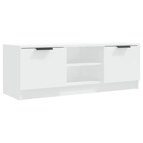 vidaXL Tv-bänk vit 102x35x36,5 cm konstruerat trä Premium