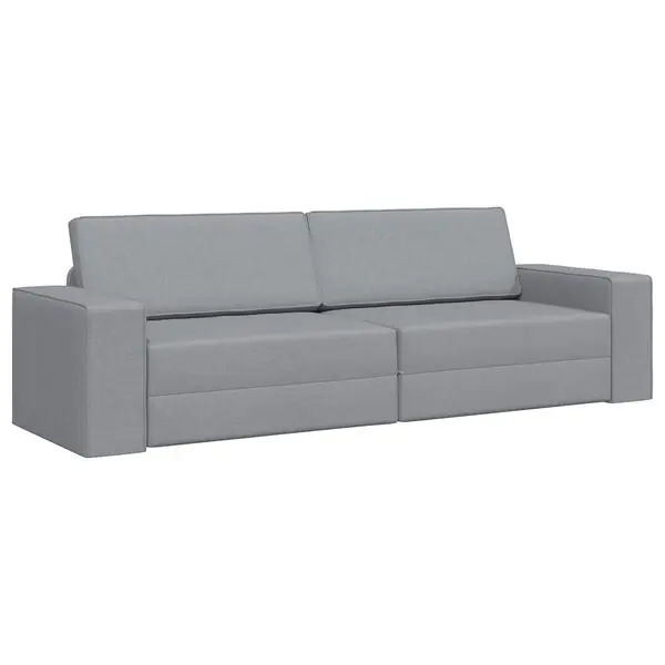Billig vidaXL Soffsäng Ljusgrå 245 x 78 x 77 cm tyg