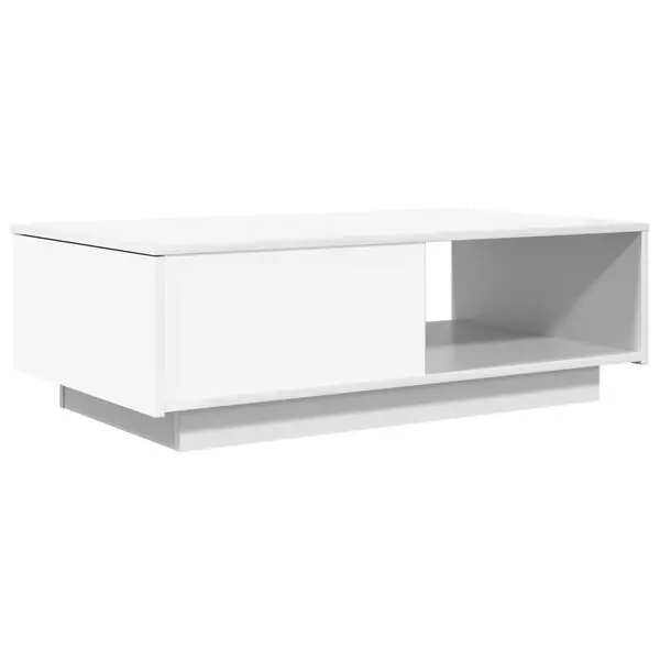 vidaXL Kaffeebord med låda Vit 95 x 55 x 31 cm Konstruerat trä Kampanj