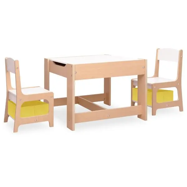Fri frakt vidaXL Barnbord med 2 stolar MDF