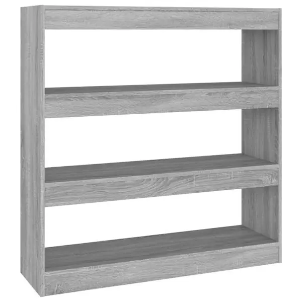 vidaXL Bokhylla/Rumsavdelare grå sonoma 100x30x103 cm Beställ nu