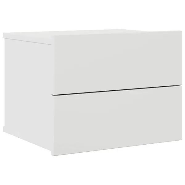 Rabatt vidaXL Sängbord vit 40x30x30 cm konstruerat trä