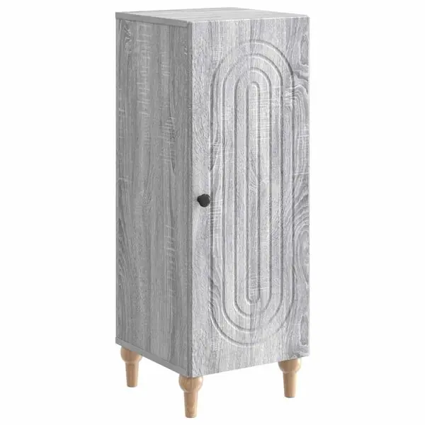 vidaXL Sideboard Grå sonoma-ek 33 x 34,5 x 90 cm Konstruerat trä Erbjudande
