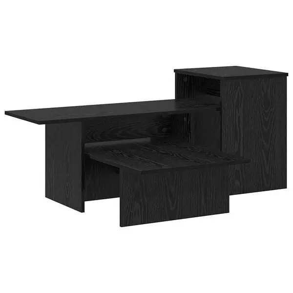 vidaXL Konsolbord Svart Ek 91,5 x 35 x 38,5 cm Konstruerat trä Beställ idag