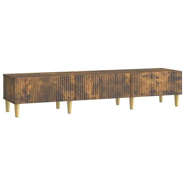 Nyhet vidaXL TV-skåp med låda Rökt ek 147 x 34,5 x 30 cm Konstruerat trä