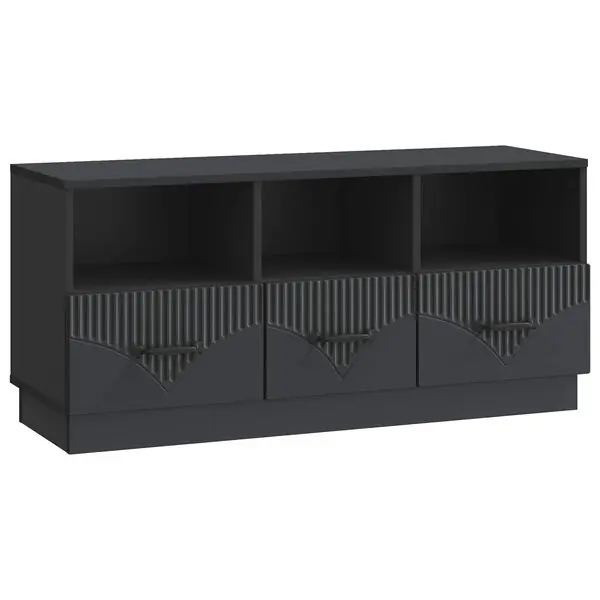 Begränsat erbjudande vidaXL TV-skåp med låda Svart 102 x 34,5 x 47 cm Konstruerat trä