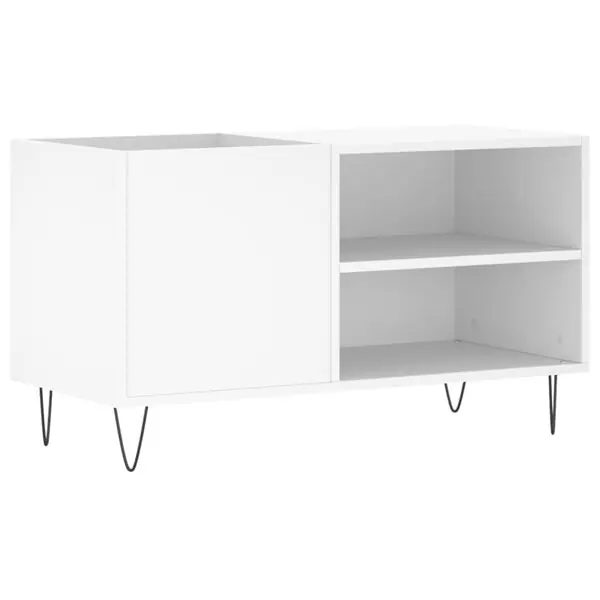 vidaXL Stereobänk vit 85x38x48 cm konstruerat trä Kampanj