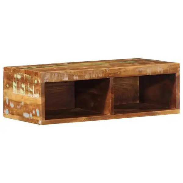 vidaXL Väggmonterad TV-bänk 60x30x19 cm massivt återvunnet trä Handla nu
