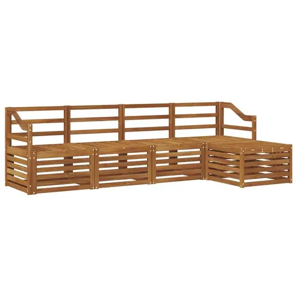 Rabatter vidaXL Utomhussoffset 5 pcs Naturfärg