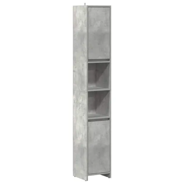 vidaXL Badrumsskåp betonggrå 30x30x183,5 cm spånskiva Lägg i varukorgen