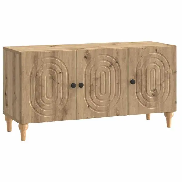 vidaXL TV-skåp Artisan-ek 99 x 34,5 x 50 cm Konstruerat trä Reapris