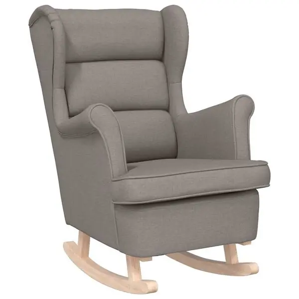 vidaXL Gungstol taupe 74x90x102 cm tyg Rabatt