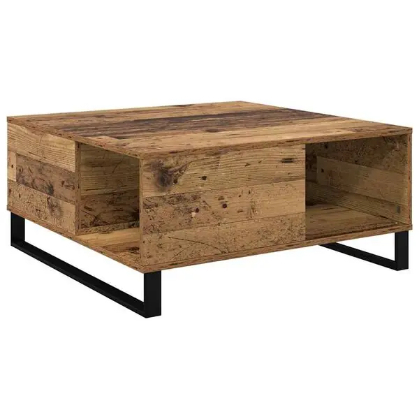 Kampanjpris vidaXL Kaffeebord Gammalt trä 80 x 80 x 36,5 cm Konstruerat trä