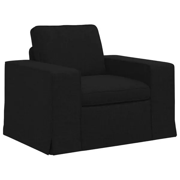 vidaXL Soffa Svart 103 x 80 x 82 cm tyg Extra rabatt