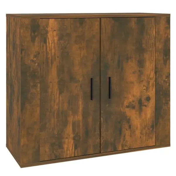 vidaXL Förvaringsskåp rökfärgad ek 80x33x70 cm konstruerat trä Fynd