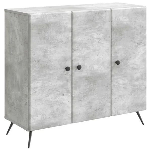 vidaXL Sideboard Betonggrå 89 x 34,5 x 80 cm Konstruerat trä Nedsatt pris