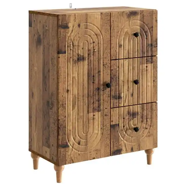Populär vidaXL Sideboard Gammalt trä 66 x 34,5 x 90 cm Konstruerat trä